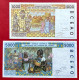 N°82 BILLETS DE 1000 & 5000 FRANCS COTE D'IVOIRE NEUF/UNC & Pr NEUF/aUNC - Côte D'Ivoire