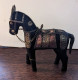 Figurine Cheval En Bois Et Laiton - Cuivre - Animaux