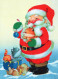 SANTA CLAUS CHRISTMAS Holidays Vintage Postcard CPSM #PAJ558.GB - Santa Claus