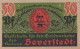 50 PFENNIG 1922 Stadt BEVERSTEDT Hanover DEUTSCHLAND Notgeld Banknote #PF811 - Lokale Ausgaben