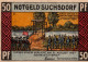50 PFENNIG 1921 Stadt SUCHSDORF Schleswig-Holstein DEUTSCHLAND Notgeld #PF990 - [11] Local Banknote Issues