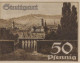 50 PFENNIG 1921 Stadt STUTTGART Württemberg UNC DEUTSCHLAND Notgeld #PC438 - [11] Local Banknote Issues