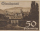 50 PFENNIG 1921 Stadt STUTTGART Württemberg UNC DEUTSCHLAND Notgeld #PC415 - [11] Local Banknote Issues