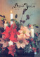 Buon Anno Natale CANDELA Vintage Cartolina CPSM #PAV848.IT - New Year