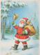 BABBO NATALE Natale Vintage Cartolina CPSM #PAJ702.IT - Santa Claus