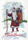 BABBO NATALE Natale Vintage Cartolina CPSM #PAJ634.IT - Santa Claus