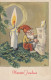 BABBO NATALE Natale Vintage Cartolina CPSMPF #PAJ430.IT - Santa Claus