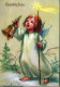 ANGELO Buon Anno Natale Vintage Cartolina CPSM #PAH981.IT - Anges