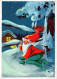SANTA CLAUS Happy New Year Christmas Vintage Postcard CPSM #PBL461.GB - Santa Claus