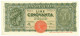 50 LIRE ITALIA TURRITA TESTINA 10/12/1944 SUP - Regno D'Italia – Other