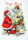 ENGEL WEIHNACHTSFERIEN Feiern & Feste Vintage Ansichtskarte Postkarte CPSM #PAH607.DE - Engel