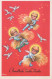 ANGELO Natale Vintage Cartolina CPSMPF #PKD758.IT - Angels
