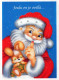 BABBO NATALE Buon Anno Natale Vintage Cartolina CPSM #PBO069.IT - Santa Claus