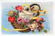 FLOWERS Vintage Ansichtskarte Postkarte CPSMPF #PKG072.DE - Bloemen