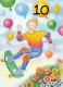 ALLES GUTE ZUM GEBURTSTAG 10 Jährige JUNGE KINDER Vintage Ansichtskarte Postkarte CPSM Unposted #PBU019.DE - Birthday