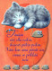 KATZE MIEZEKATZE Tier Vintage Ansichtskarte Postkarte CPSM #PBQ932.DE - Cats