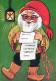 WEIHNACHTSMANN SANTA CLAUS Neujahr Weihnachten Vintage Ansichtskarte Postkarte CPSM #PBL464.DE - Santa Claus