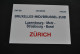 Pancarte D'itinéraire De Train Plaque SNCB NMBS EDELWEISS Luxembourg Metz Zurich Basel Bruxelles Midi Brussel Zuid Fbmz - Bahnwesen & Tramways