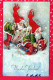 PAPÁ NOEL Feliz Año Navidad Vintage Tarjeta Postal CPSMPF #PKG376.ES - Santa Claus