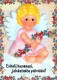 ÁNGEL Navidad Vintage Tarjeta Postal CPSM #PBP323.ES - Anges