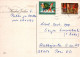 PAPÁ NOEL Feliz Año Navidad Vintage Tarjeta Postal CPSM #PBL462.ES - Santa Claus