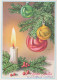 Feliz Año Navidad VELA Vintage Tarjeta Postal CPSM #PBA080.ES - Nouvel An