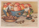 Bonne Année Noël GNOME Vintage Carte Postale CPSM #PBA955.FR - Nouvel An