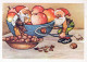 Bonne Année Noël GNOME Vintage Carte Postale CPSM #PBA955.FR - Nouvel An