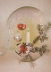 Bonne Année Noël BOUGIE Vintage Carte Postale CPSM #PBA763.FR - New Year