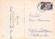 Bonne Année Noël BOUGIE Vintage Carte Postale CPSM #PBA324.FR - New Year