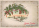 Bonne Année Noël Vintage Carte Postale CPSM #PAZ958.FR - Nouvel An