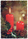 Bonne Année Noël BOUGIE Vintage Carte Postale CPSM #PAZ506.FR - New Year