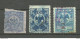 MEXICO 1895-1907, 3 Stamps, Coat Of Arms, O NB! One Stamp Has A Thin! - Mexico