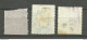MEXICO 1895-1907, 3 Stamps, Coat Of Arms, O NB! One Stamp Has A Thin! - Mexique