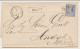 Trein Haltestempel Delft 1872 - Lettres & Documents