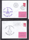 Delcampe - PORTE HELICOPTERES JEANNE D'ARC 41 ENVELOPPES+ 5 C.P (dont 3 Ayant Voyagées)+VOIR DESCRITION - Commemorative Postmarks