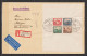 MiNr. 446-449 Auf Luftpost R-Brief - Covers & Documents