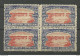 USA 1901 Pan American Exposition 1901 Buffalo & Niagara Advertising Poster Stamp Reklamemarke As 4-block MNH - Ungebraucht