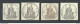 ITALY - 4 Paper Stamps Tax Taxe Revenues, 4 Pcs - Revenue Stamps