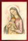 Image Pieuse Dessin Ed ? Illustrateur ? Signé Mais Pas Lisible - Vierge Marie Avec Foulard Enfant Jésus ... - Dos Vierge - Imágenes Religiosas