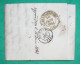 CAD TYPE 15 COGNAC CHARENTE DECIME RURAL CHERVES RICHEMONT POUR ST JEAN D'ANGELY CHARENTE INFERIEURE 1842 COVER FRANCE - 1801-1848: Précurseurs XIX