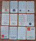 COCA-COLA Pocket Calendars 12 Pieces HUNGARY 1970-1990 - Grand Format : 1971-80