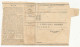 MANDAT POSTE Type Semeuse Vert, Série D, République Française - Cachets De Cannes (Alpes. Mar.) 1943 état B - Other & Unclassified