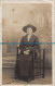 R097074 Woman. Hat. Chair. Old Photography - World