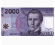 2016 Chile 2000 Pesos P-162f Banknotes UNC NEW - Chili