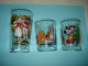 O20 ( 10 ) / Lot De 3 Verres - Disney Et Folklore - Picsou - Dalmatiens - Namur - Werbeobjekte