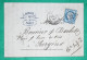 N°60A GC 432 PARIS BELLEVILLE LETTRE CONSERVES ALIMENTAIRES NICOLAS APPERT POUR SURGERES CHARENTE INFERIEURE 1871 FRANCE - 1849-1876: Klassik