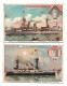 S 502, Liebig 6 Cards, Types De Vaisseaux De Guerre (spots)  (ref B10) - Liebig