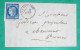 N°60A GC 985 LA CHAUSSEE MARNE POUR CHAUMONT HAUTE MARNE 1875 LETTRE COVER FRANCE - 1849-1876: Klassik