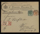 Germany 1895 Dresden Registered Business Cover To Wien__(11808) - Lettres & Documents